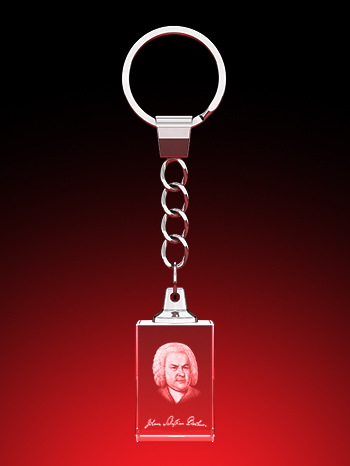 Johann Sebastian Bach - Schlüsselanhänger – GLASFOTO.COM